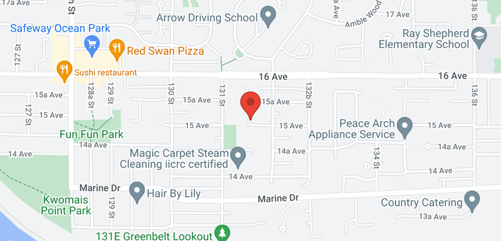 map of 13153 15TH AVENUE